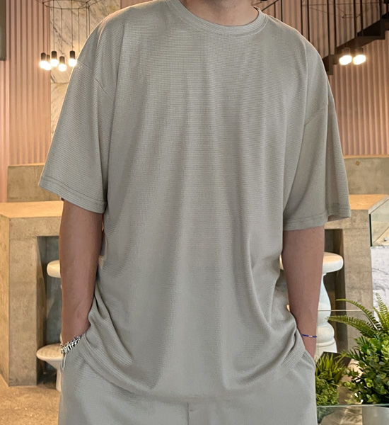 (XL-6XL)<BR>자토다 ワッフル半袖Tシャツ