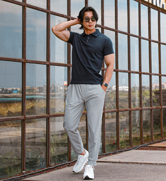 (M-5XL)<BR>안다토 半袖襟Tシャツ