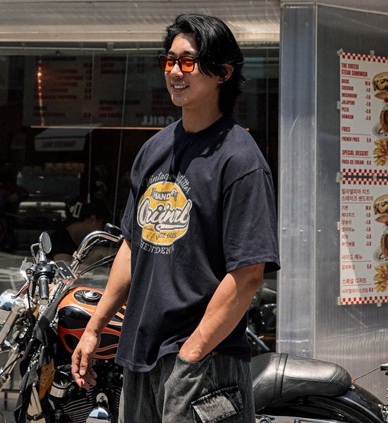 (L-5XL)<BR>마그론 半そでティー
