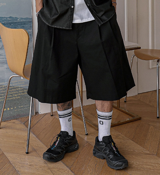 (XL-6XL)<BR>시마르 バックバンディング 버뮤다팬츠