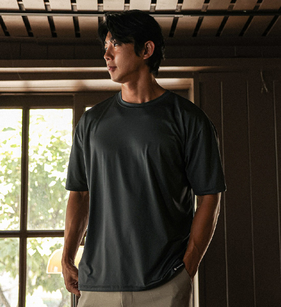 (L-5XL)<br>이그리츠 機能性 半そでティー <br><font color="#098a09"><B>長さを選択 (基本的な,ロング+6cm)</B></font>