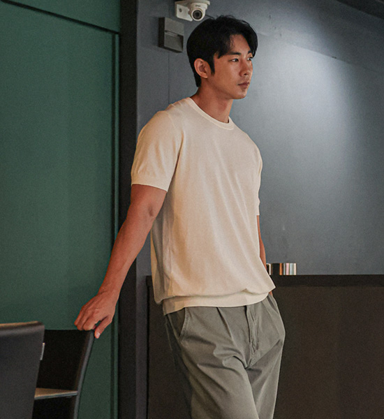 (L-5XL)<br>라토단 半袖のニット DT23113<BR><B><FONT COLOR="#ff4800">[追加割引]</FONT></B>