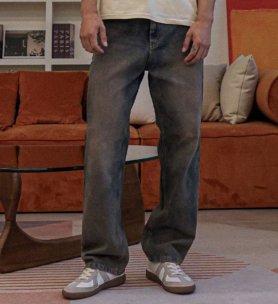 (M-4XL)<BR>칩코 セミワイドフィット デニムパンツ RA-1069