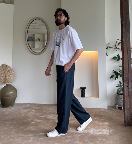 (XL-6XL)<BR>키쏘 リネンバンディングパンツ