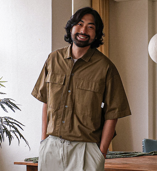 (L-5XL)<BR>타하시 半袖シャツ 1103