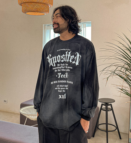 (XL-6XL)<BR>스탠더티 長袖Tシャツ