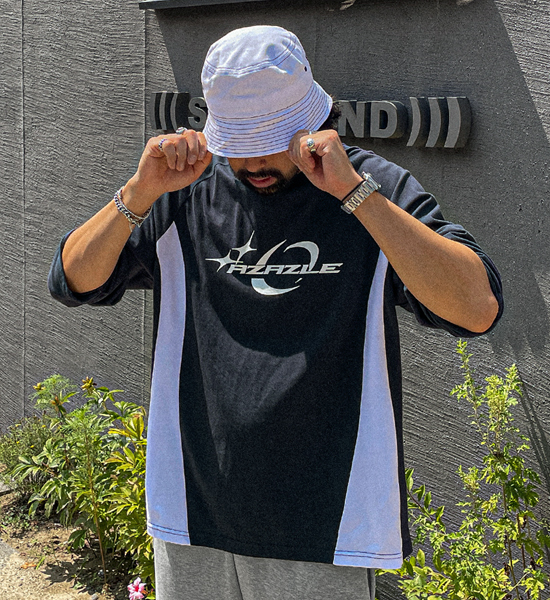 (XL-6XL)<BR>아자젤 배색긴팔티