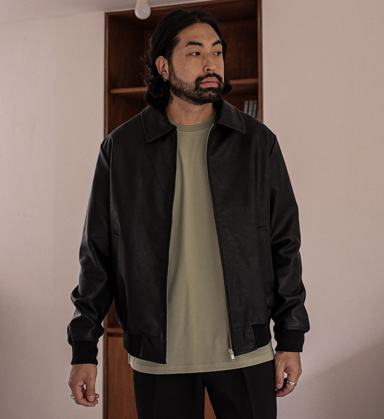 (XL-5XL)<BR>스카단 レザージャンパー
