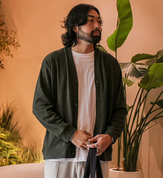 (L-4XL)<BR>고티야 カーディガン