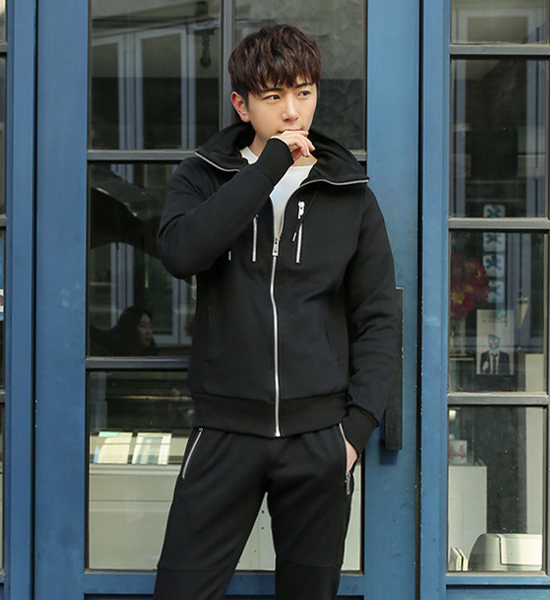 (M-4XL)<BR>자유투어 フードジップアップ