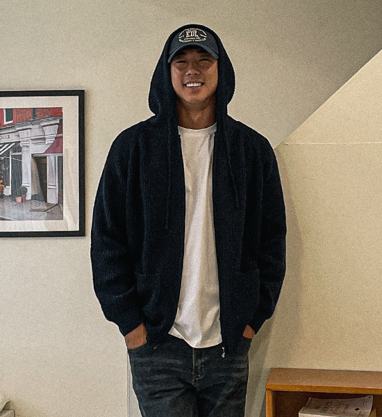 (XL-6XL)<br>바카리 ニットフードジップアップ S001