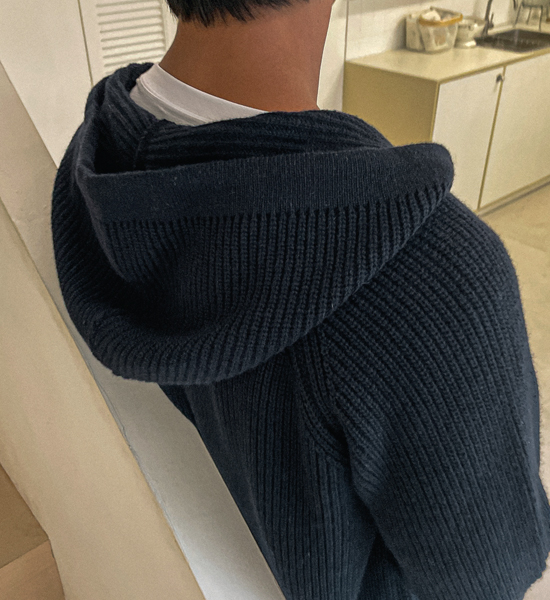 (XL-6XL)<br>바카리 ニットフードジップアップ S001
