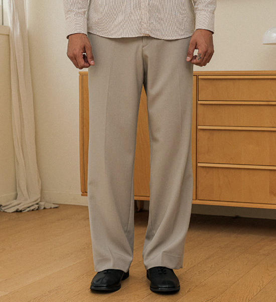 (S-5XL)<BR>카비젤 セミワイドフィット バックバンディングスラックス