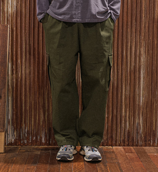 (M-5XL)<BR>키타우 セミワイドフィット カーゴバンディングパンツ S77