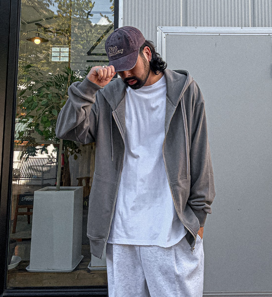 (XL-5XL)<br>마사야 顔料 フードジップアップ