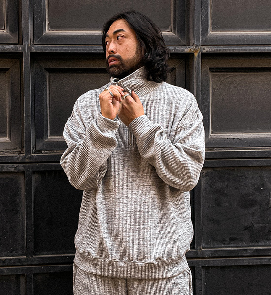 (XL-6XL)<br>언트라 リブ付きハーフジップアップ T009<BR><B><FONT COLOR="#ff4800">[追加割引]</FONT></B>