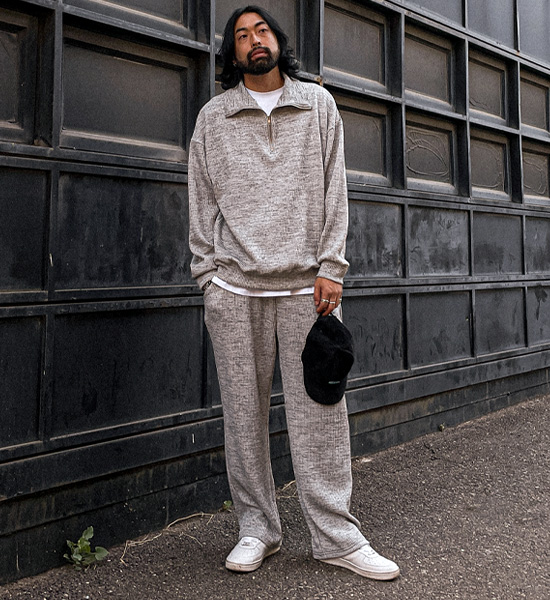 (XL-6XL)<br>언트라 リブ付きハーフジップアップ T009<BR><B><FONT COLOR="#ff4800">[追加割引]</FONT></B>