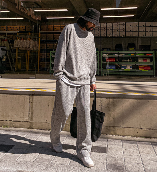 (XL-6XL)<BR>파타저 リブ付きスウェットシャツ T008+단다리 セミワイドフィット リブバンディングパンツ P003