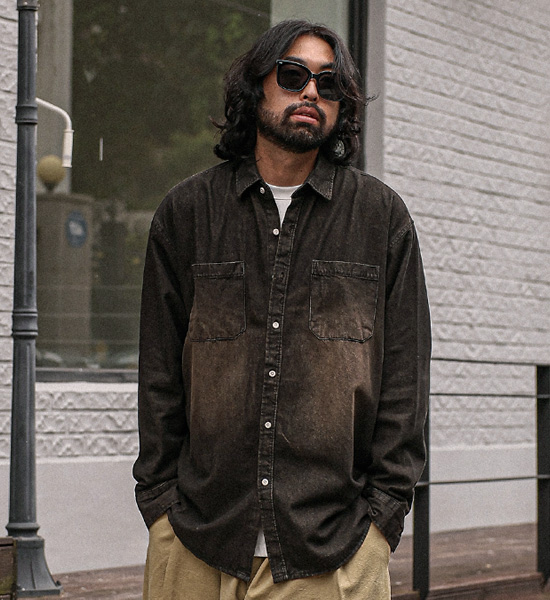 (L-4XL)<br>크런저 デニムシャツ 106