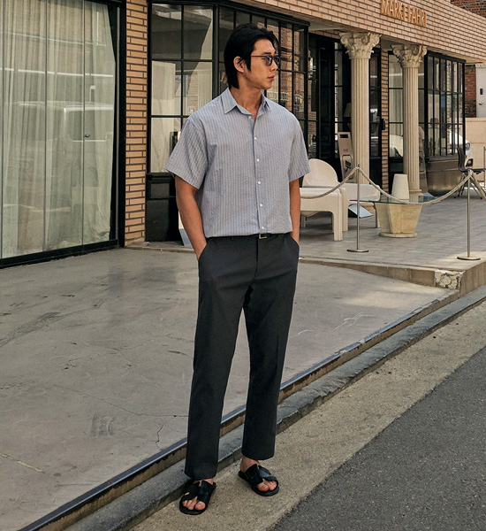 (L-5XL)<BR>수프리드 バックバンディングスラックス(スリムフィット/標準フィット)<br><font color="#098a09"><B>長さを選択 (基本的な,ロング+8cm)</B></font><BR><B><FONT COLOR="#ff4800">[追加割引]</FONT></B>