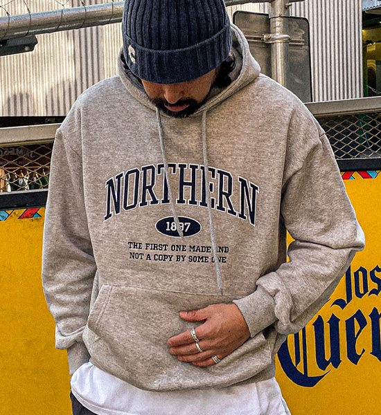 (L-5XL)<BR>노스턴 フリースのパーカー