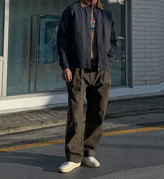 (XL-4XL)<BR>토크라치 배색점퍼