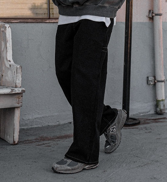 (S-5XL)<BR>퓨로 セミワイドフィット ウォンクパンツ <br><font color="#098a09"><B>長さを選択 (基本的な,ロング+8cm)</B></font>