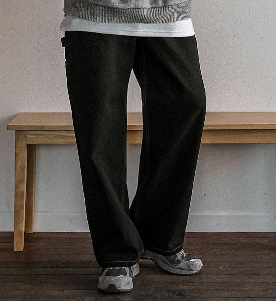 (S-5XL)<BR>퓨로 セミワイドフィット ウォンクパンツ <br><font color="#098a09"><B>長さを選択 (基本的な,ロング+8cm)</B></font>