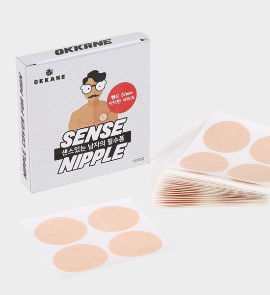 꼭꼭! 숨어라~ 乳首を覆うさま(센스니플37mm 1BOX-<font color=#0370f7>100매입</font>)