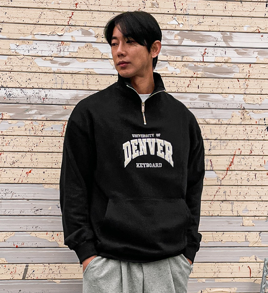 (L-5XL)<BR>타비더 ハーフジップアップ