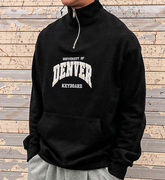 (L-5XL)<BR>타비더 ハーフジップアップ