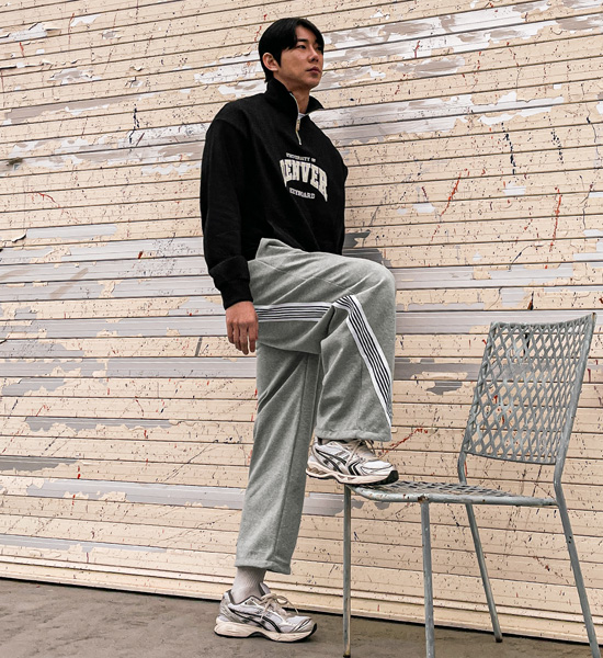(L-5XL)<BR>타비더 ハーフジップアップ