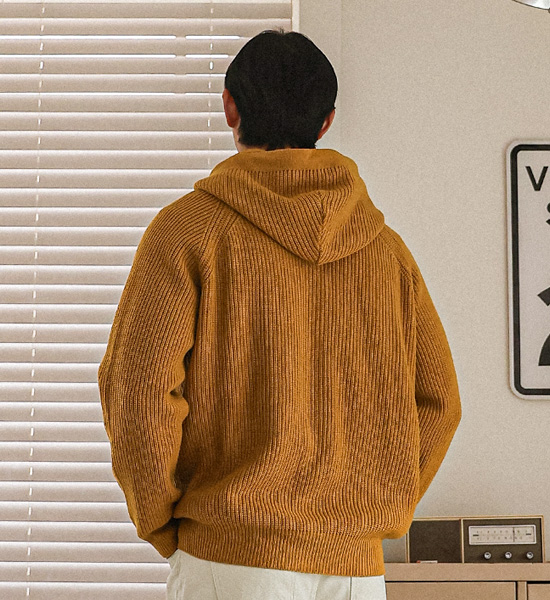 (XL-6XL)<br>바카리 ニットフードジップアップ S001