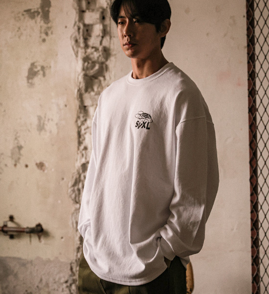 (XL-6XL)<BR>다니푸르 長袖Tシャツ T002