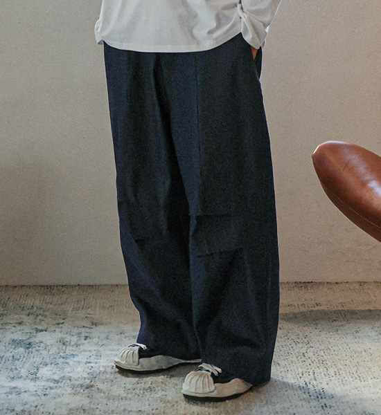 (XL-6XL)<BR>테노우 ワイドフィット ノンウォッシュジーンズ バンディングパンツ