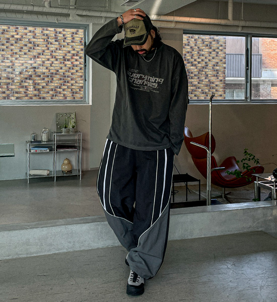 (XL-6XL)<BR>로레토 顔料 長袖Tシャツ