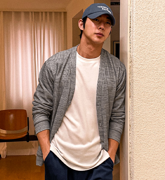(M-2XL)<BR>벨커 ニットカーディガン