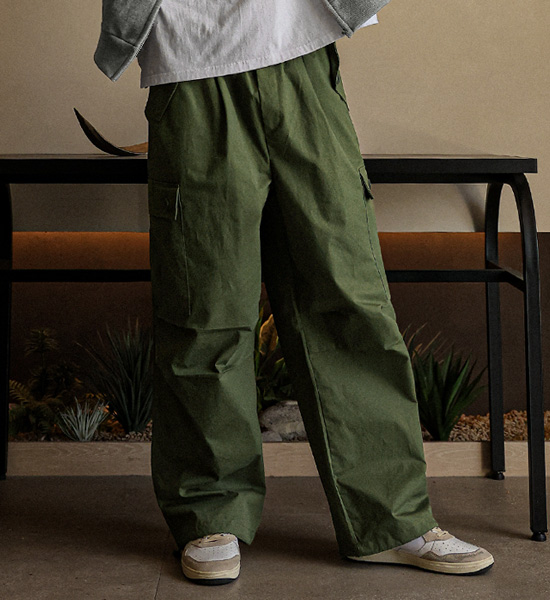 (XL-6XL)<BR>센나르 セミワイドフィット カーゴバンディングパンツ