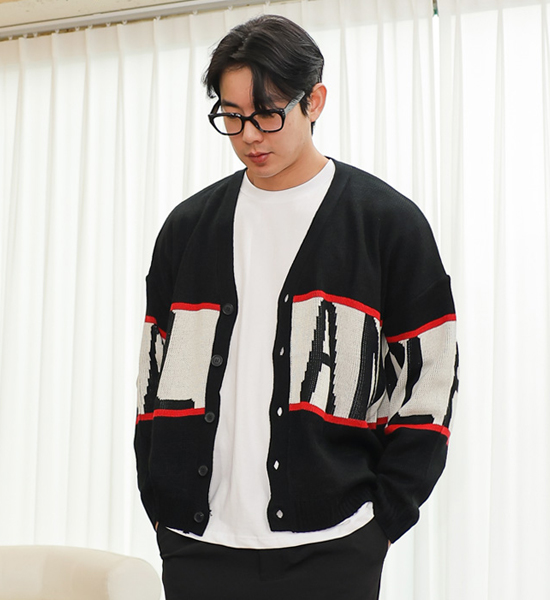 (L-5XL)<BR>플랜 カーディガン