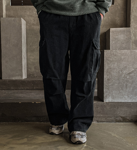 (M-4XL)<BR>니비타 セミワイドフィット カーゴバンディングパンツ