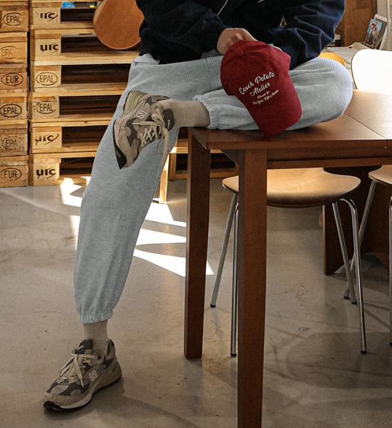 (XL-6XL)<BR>아치포드 와플밴딩조거팬츠 <br><font color="#098a09"><B>長さを選択 (基本的な,ロング+8cm)</B></font>