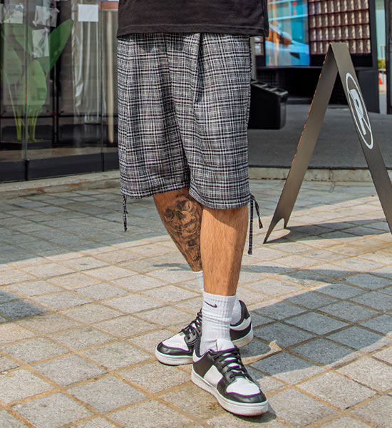 (XL~6XL)<BR>아라곤 バンディング半ズボン
