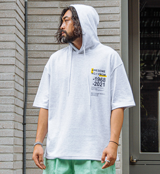 (XL~6XL)<br>어썸프롬 1968 半袖パーカー