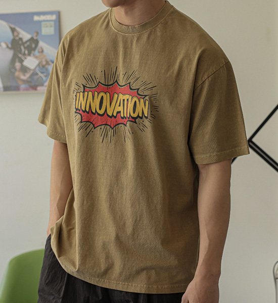 (2XL-5XL)<BR>쏘라드 顔料 半そでティー