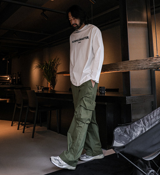(XL-6XL)<BR>부라토키 ワイドフィット カーゴバンディングパンツ