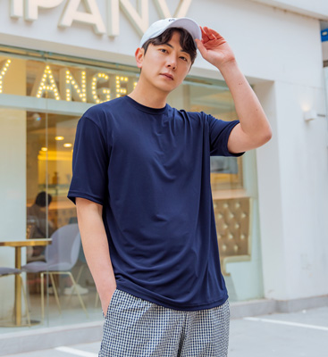 (2XL-5XL)<BR>메트칼 リンクルフリー 冷却用半袖Tee