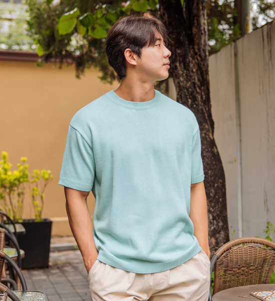 (L-5XL)<br>헤이미쉬 半袖のニット