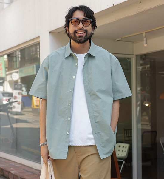 (L-5XL)<BR>파사비 半袖シャツ 614