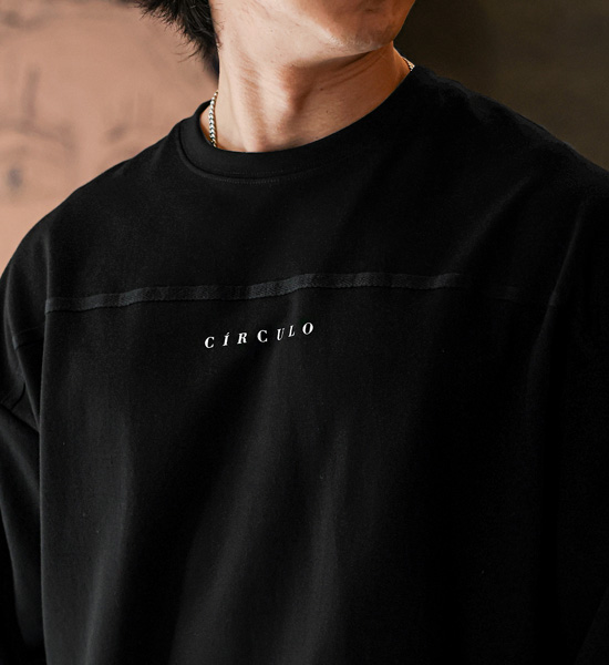 (XL-6XL)<BR>투톤써클로 半そでティー