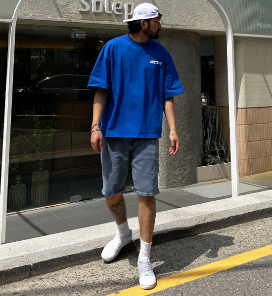 (M-4XL)<BR>고하타 デニムバンディングショートパンツ 670
